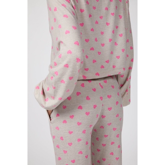 NEW Beach Riot Savannah Heart Sweatpants Joggers Pants, Tan Camel Pink, Dylan - Picture 5 of 13